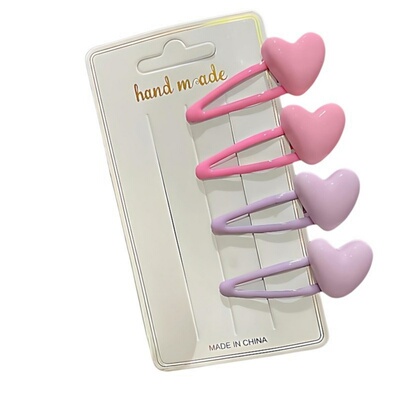 甜美可爱爱心发夹樱桃草莓发饰