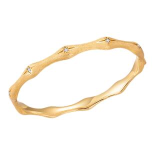 TWINS LULU镀k金拉丝多芒星手镯TSS7878情人节礼物