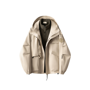 威廉福克斯冬季新款三合一防水两件套保暖加厚冲锋衣外套男女同款