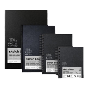 温莎牛顿加厚素描本硬面可撕式 线圈本50页a4/a5不起毛学生绘画专用素描速写手绘铅笔专用本子