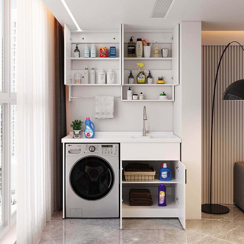 整板蜂窝太空铝带搓板滚筒洗衣机柜烘干机伴侣储物阳台一体柜组合,家装主材,洗衣机柜,淘宝优惠券,粉丝福利购,淘宝优惠卷