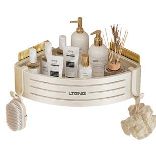 卫生间置物架免打孔浴室洗手间三角架子厕所洗漱台墙角壁挂收纳架