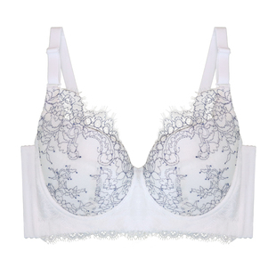 MsKKay兜兜杯调整型内衣大码防下垂收副乳显胸小文胸薄|薄雾女孩