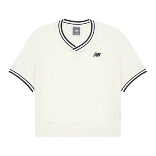 New Balance NB官方26新款女款V领简约透气短袖T恤两件套WT62T9HR
