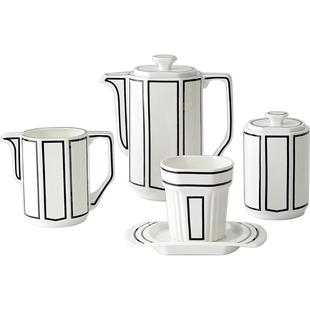 北欧式下午茶茶具套装家用高档陶瓷创意英式骨瓷咖啡具杯壶带托盘