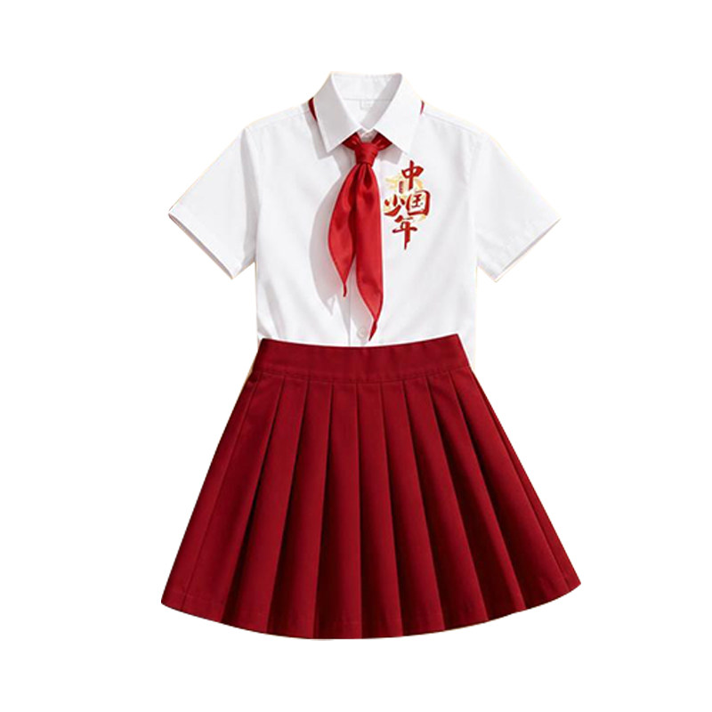 儿童合唱演出服爱国朗诵服装