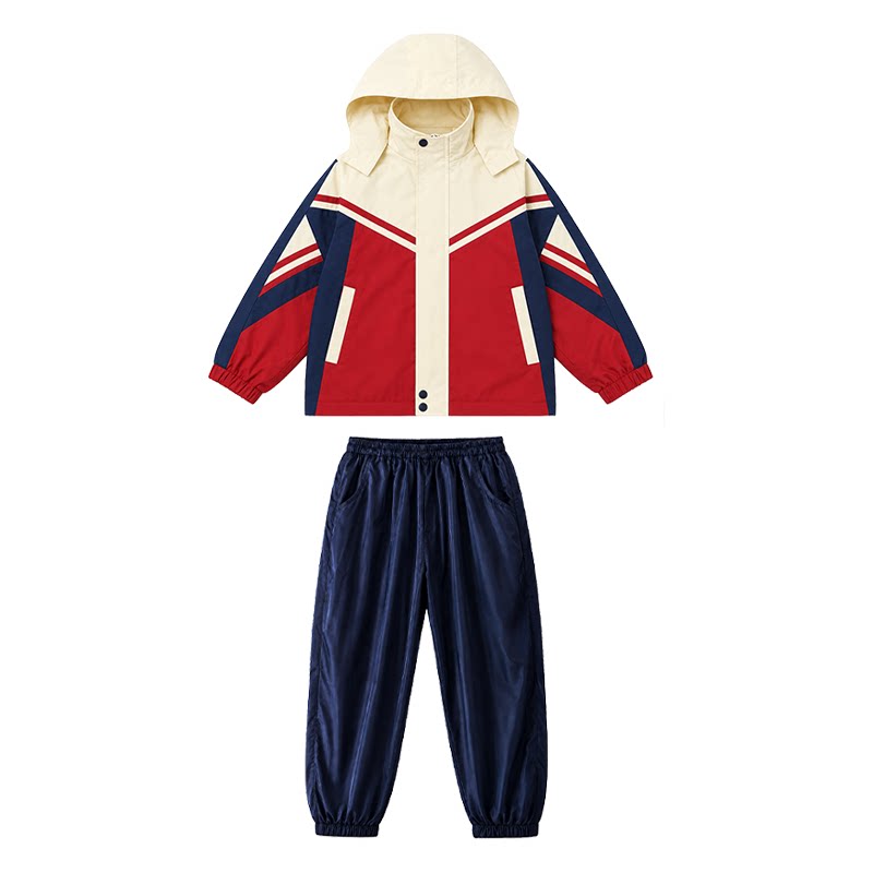小学生秋冬冲锋衣校服三件套