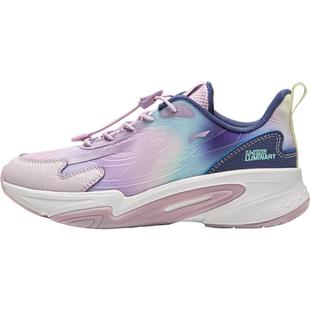 李宁暗夜精灵女童荧光跑步鞋轻便减震儿童新款男童鞋秋冬款运动鞋