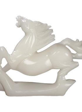 福雅玉石客厅玄关商铺开业生肖马