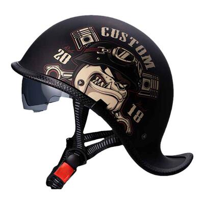 3C半盔摩托车头盔四季通用瓢盔