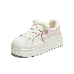 TATA他她女鞋2025冬新款板鞋时尚休闲鞋百搭厚底小白鞋CT907CM5