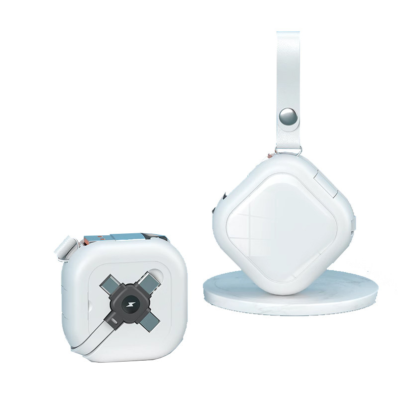 支持定制/5A超级快充伸缩三合一数据线手机支架充电线适用苹果15华为小米红米iPhone16/13安卓tepyc一拖三头