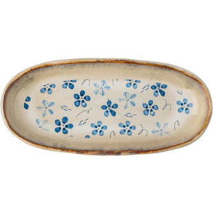 巷子尾〖中古异形椭圆碟〗6英寸小吃碟陶瓷甜品碟精致小盘蘸料碟