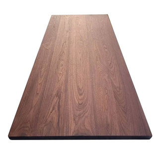 北美黑胡桃木家具大板白橡木樱桃木飘窗台面升降桌面餐桌桌面样板