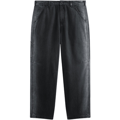 【商场同款】太平鸟男装 2025年秋季新款黑色牛仔裤男B1HAF3134