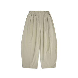 AWT25春夏 简约分割茧型裤 宽松素色休闲四季气球裤长裤男女