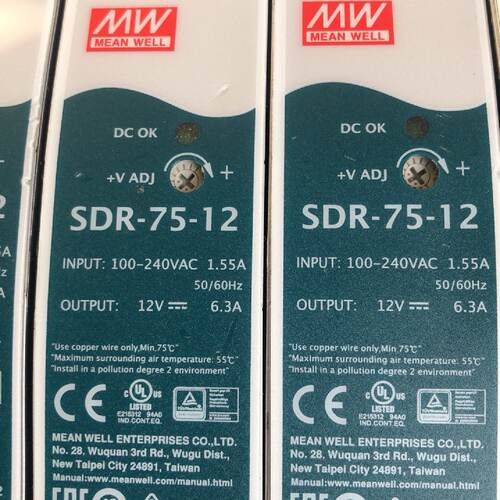 溢价-明纬电源SDR-75-12V