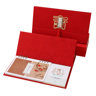 2026年新款商务台历定制高档创意周历桌面办公记事企业定做26日历