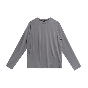 撕裂组织秋冬锦氨3.0高弹训练拼接插肩长袖健身运动吸汗透气速干