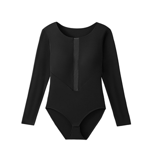 MIMI FANTASY性感镂空连体衣女2025秋冬内搭免穿文胸高弹收腰显瘦