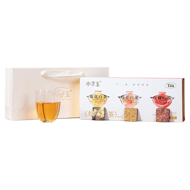 泰美小方玉福鼎白茶菊花桂花玫瑰代用/花草茶