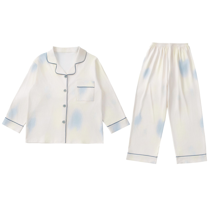 女童德绒睡衣冬季新款儿童家居服睡衣女孩开衫两件套装童装衣服