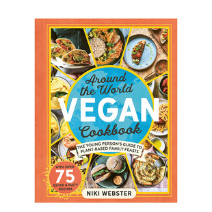 【现货】英文原版 *过75种令人兴奋的素食食谱！ Around the World Vegan Cookbook 餐饮料理食谱指南 正版进口书籍画册 善优图书