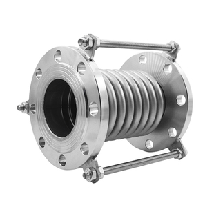 不锈钢法兰式拉杆补偿器真空波纹管膨胀节伸缩节船用管道连接器