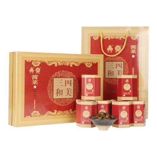 三和四美酱菜礼盒装送礼小菜食品精致礼品扬州特产咸菜中华老字号