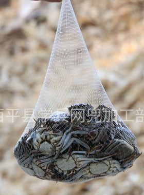 加厚白色螃蟹网袋网兜小龙虾网袋塑料网袋球网兜眼袋网兜网海洋