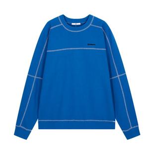 SLY 24冬季新品美式休闲宽松棒球圆领套头卫衣女030HAR80-4991