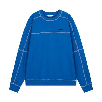 SLY 春季美式休闲宽松棒球圆领套头卫衣女030HAR80-4991