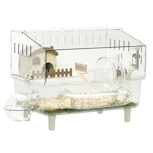 仓鼠专用笼金丝熊笼子家用透明隧道窝易清理亚克力豪华大别墅房子