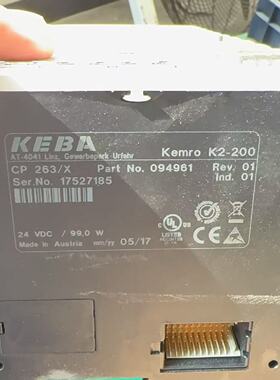 议价KEBA科霸机器人控制单元模块 CP 263/X