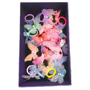 女童儿童戒指发夹蝴蝶首饰卡通指环小公主套装女孩饰品新年礼物