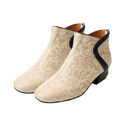 相伴真皮短靴2025秋冬新款