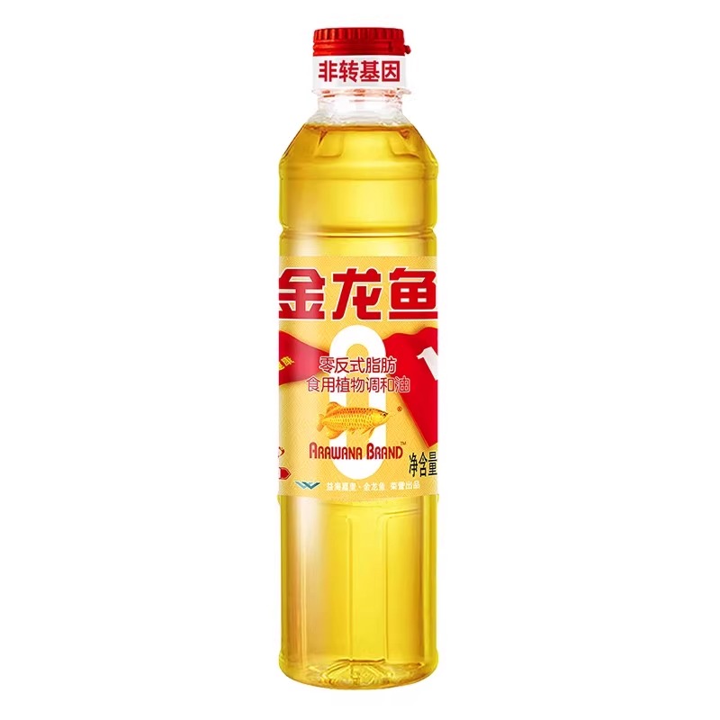 金龙鱼黄金比例食用植物调和油400ML小瓶家用食用油炒菜0反式脂肪