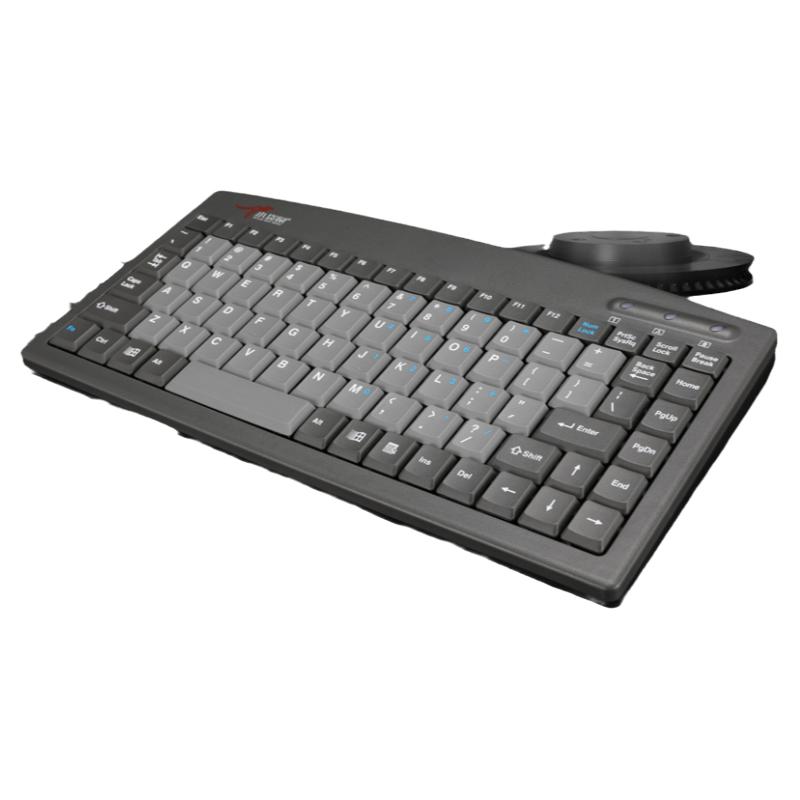 DS9827磁环抗干扰静电防尘 PS2/3米线3000升级耐用三防工业小键盘