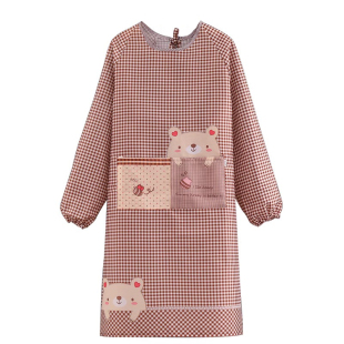 围裙厨房家用工作服时尚女长袖洋气夏天薄款罩衣2026新款做饭网红