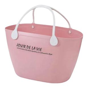 超市购物篮手提篮塑料果蔬筐便携提菜器野餐大号环保家用杂物篮子