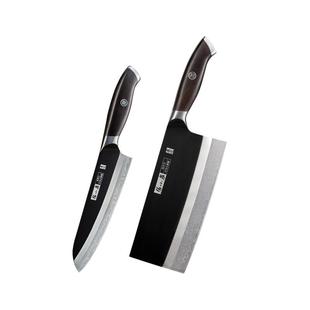 张小泉闲云大马士革钢菜刀家用锋利切片刀切菜刀具官方旗舰店正品