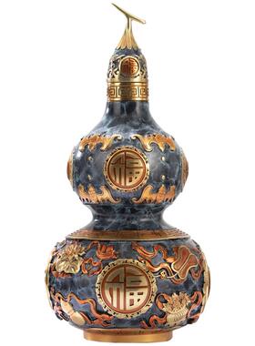 礼师傅全铜葫芦摆件招财玄关