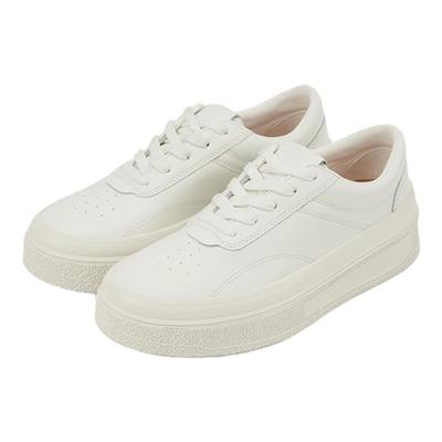 德芙琳显脚小厚底小白鞋小众