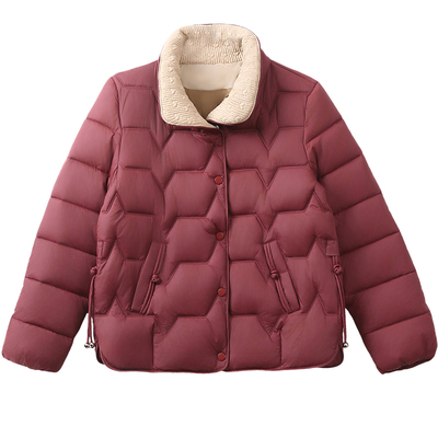 棉衣女短款2025新款冬季妈妈装