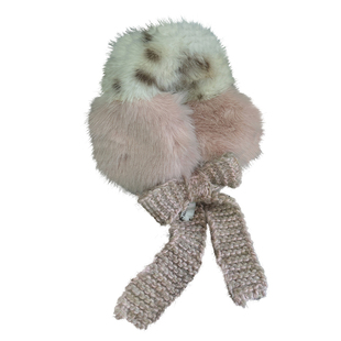 韩系毛绒针织绑带耳罩女秋冬季2025新款骑车保暖防寒高品质耳捂子