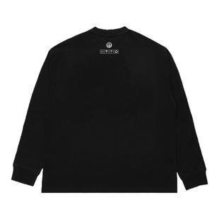 FFF纯色刺绣长袖T恤男潮流街头美式嘻哈基础款白色潮牌体恤打底衫