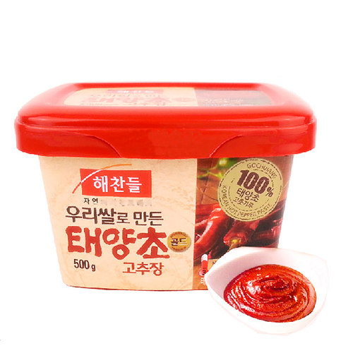 包邮韩国好餐得辣酱盒500g 进口辣椒酱韩式石锅拌饭辣炒年糕新装