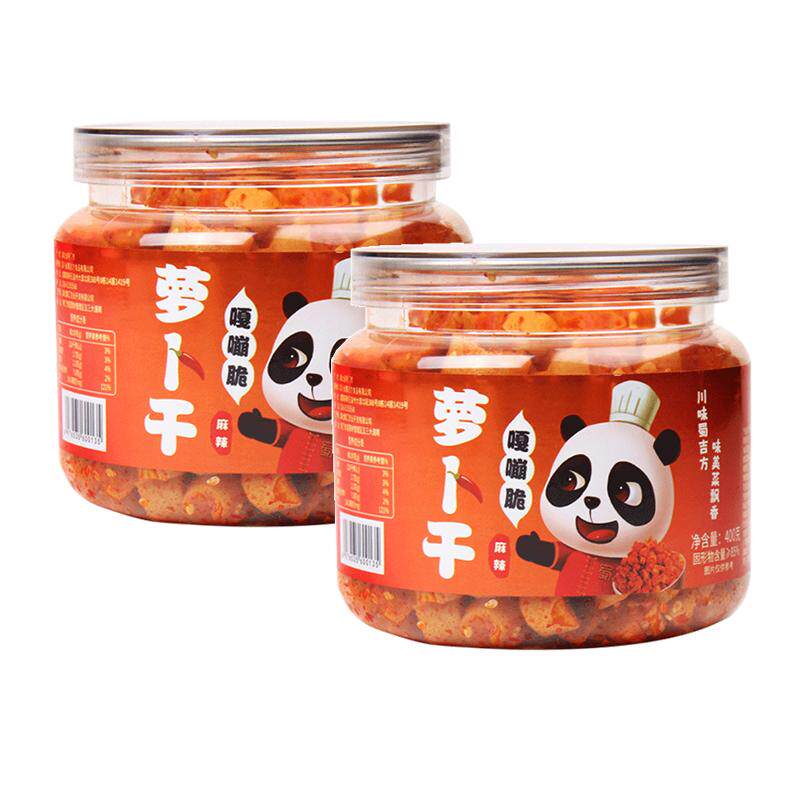 蜀吉方麻辣萝卜干嘎嘣脆400g大罐装早餐配粥泡菜咸菜即食下饭菜