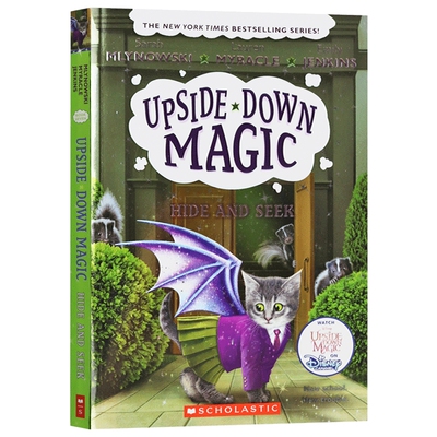 英文原版 颠倒的魔法#7 捉迷藏Upside-Down Magic #7 Hide and Seek 学乐出版中小学生英语课外阅读读物 奇幻故事桥梁章节漫画书