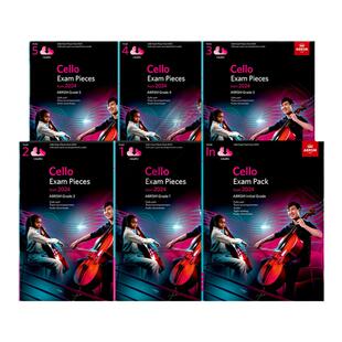 英皇大提琴考级教材 2024新版 全套初级至五级 附在线音频 ABRSM原版乐谱书 Cello Exam Pieces Grade Initial-5